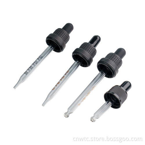 5ml to 100ml Frosted Matte Black Glass Bottles with Droppers: CE & ISO Certified Essential Oil Containers
